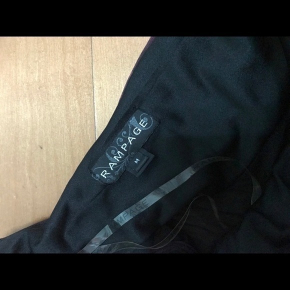 One Shoulder Multi Color Black & Purple Mini Dress - Picture 4 of 5